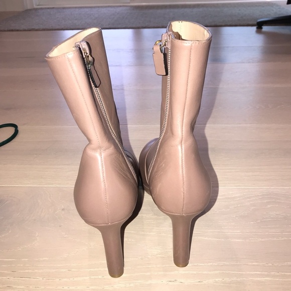 Stuart Weitzman Rosalind 90 leather ankle boots US 7.5 Taupe - Picture 5 of 11